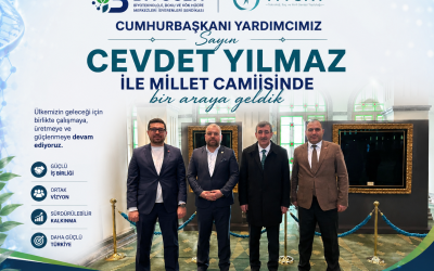 Tiysat - Biyosen Cumhurbaşkanı Yardımcımız Cevdet YILMAZ ile Millet Camisinde bir araya geldik.