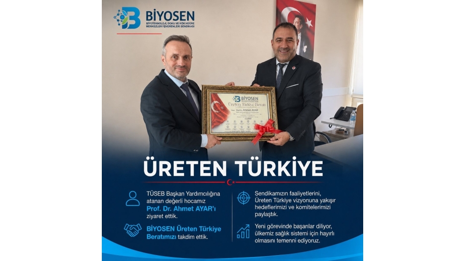 TÜSEB Başkan Yardımcılığı görevine atanan değerli hocamız Prof. Dr. Ahmet AYAR’ı ziyaret ettik.